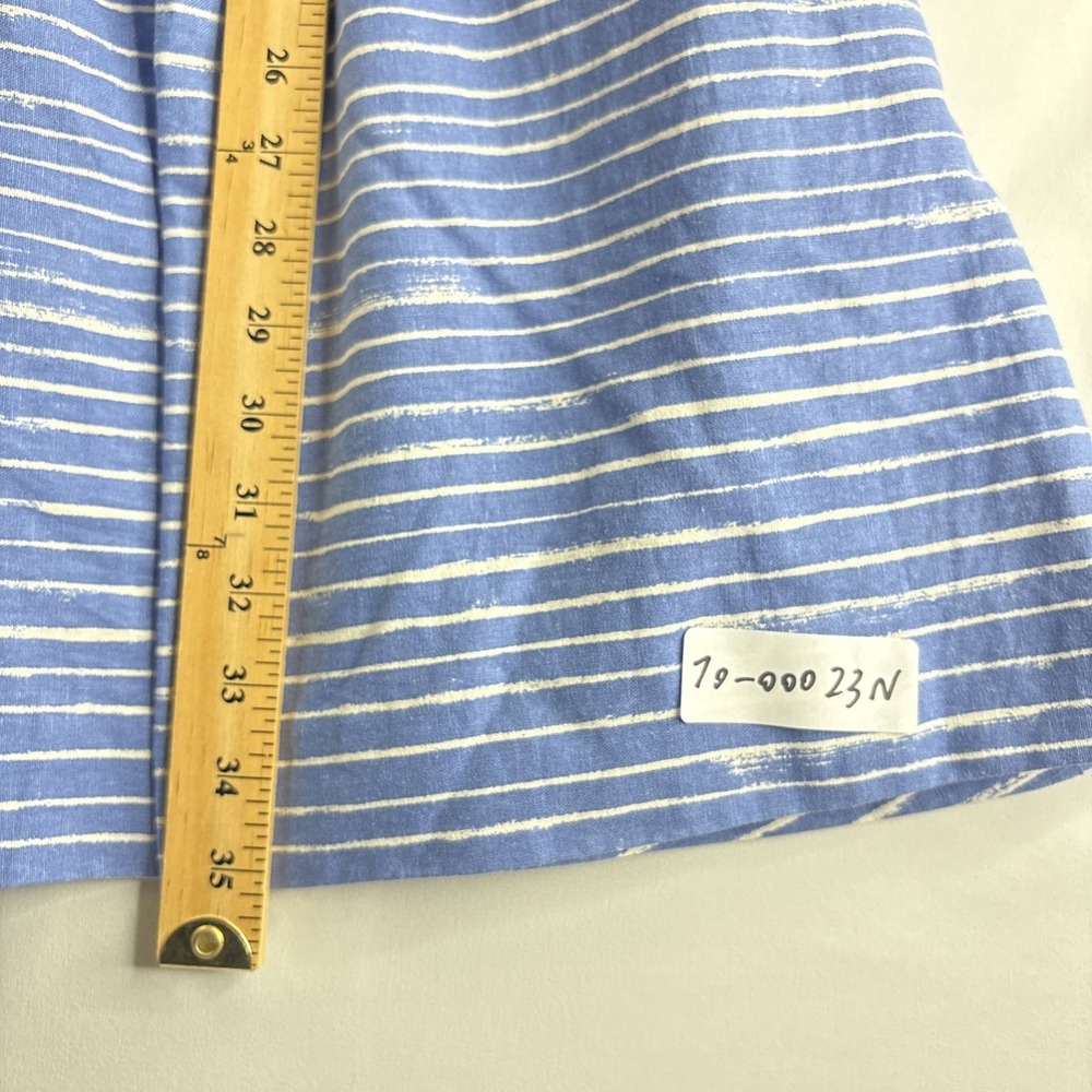 Gap Women's Small Blue Striped Back Zip Up Size 4 Sleeveless Dress Casual - Picture 3 of 6